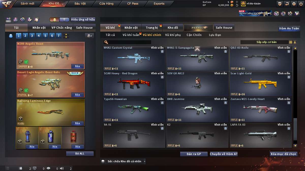 shop acc cf uy tin gia re